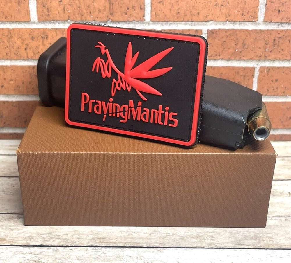 Tactical PVC Patch - Praying Mantis Patch - Morale Gun PrayingMantis Patch