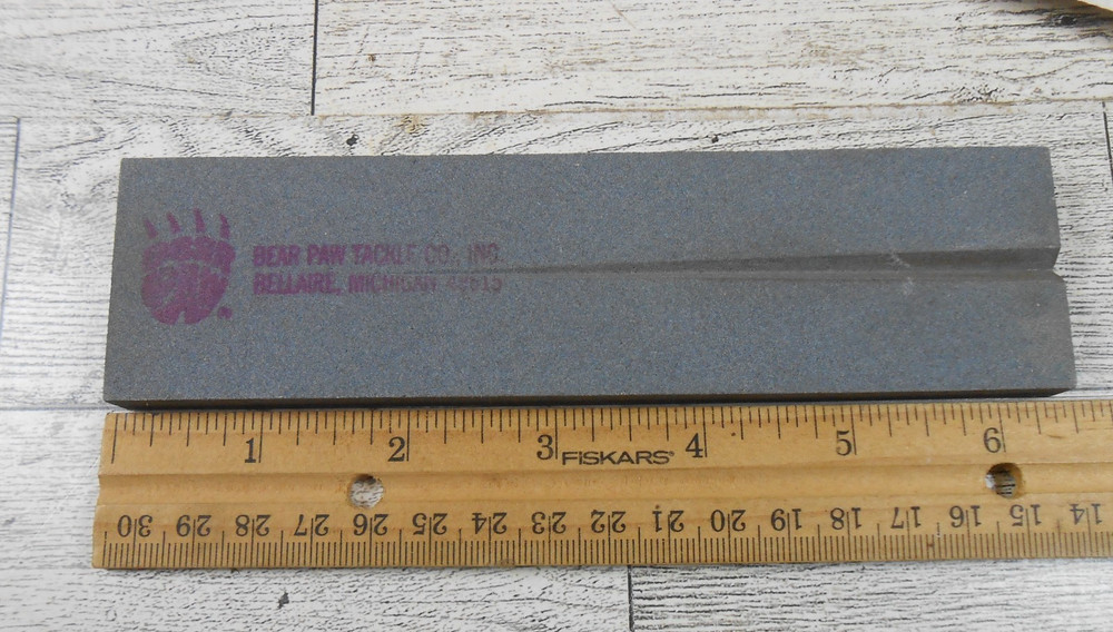 Bear Paw SW-BS Fishhook Sharpener Sharpening Stone Grooved Knife