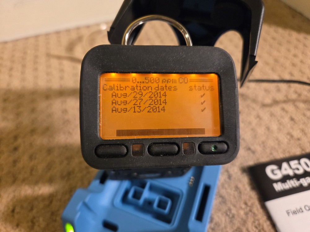 GfG G450 4 Gas Detection Meter USED - WORKING needs New O2 Sensor