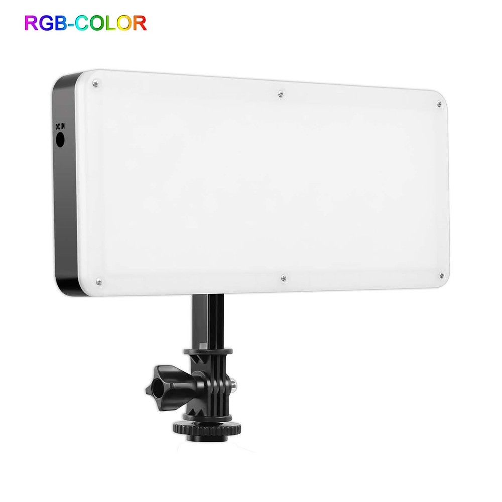 GVM On-Camera Portable RGB 162 LED Panel Video Fill Light APP Control for Camera