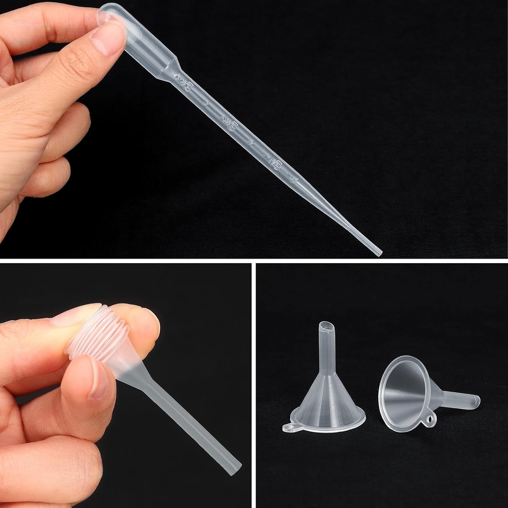 10Pcs Perfume Refill Tool Kit,Plastic Perfume Dispenser Transfer Tools,Travel Re