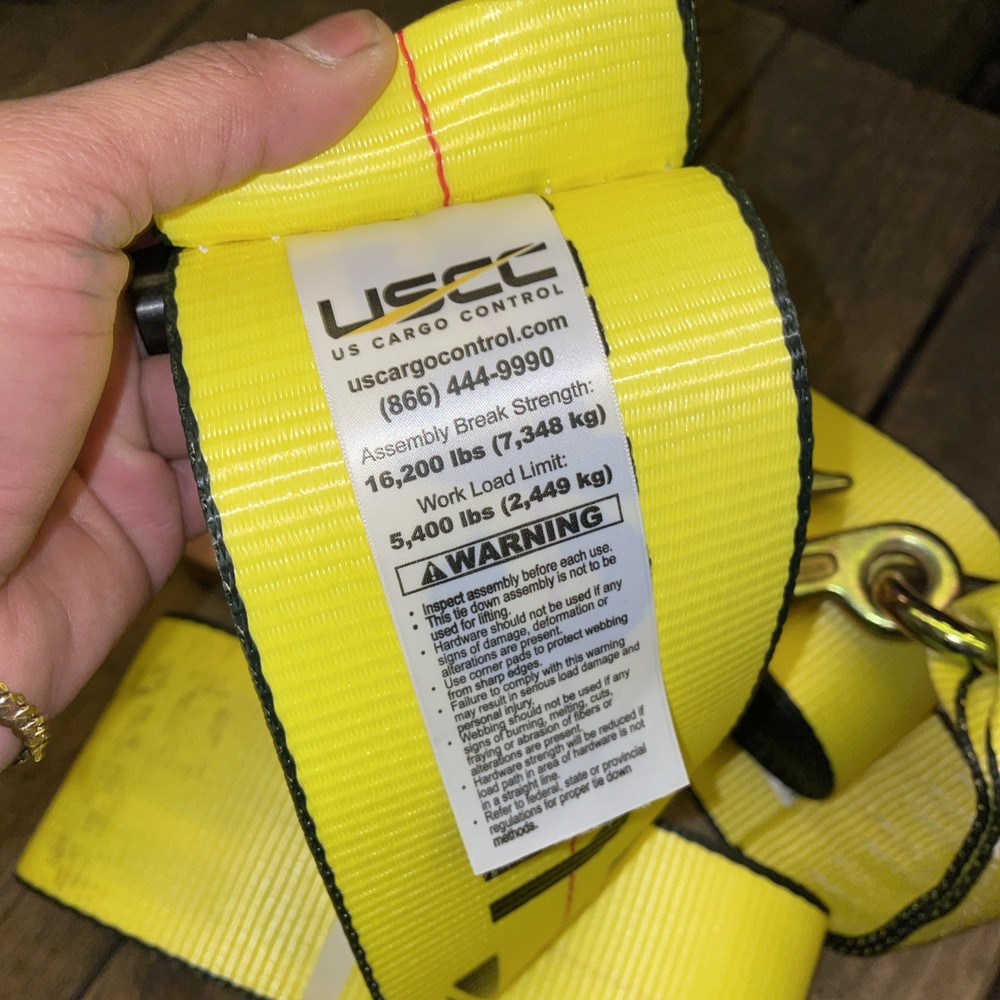 USCC US CARGO CONTROL Straps 5,400 lbs break strength 16,200
