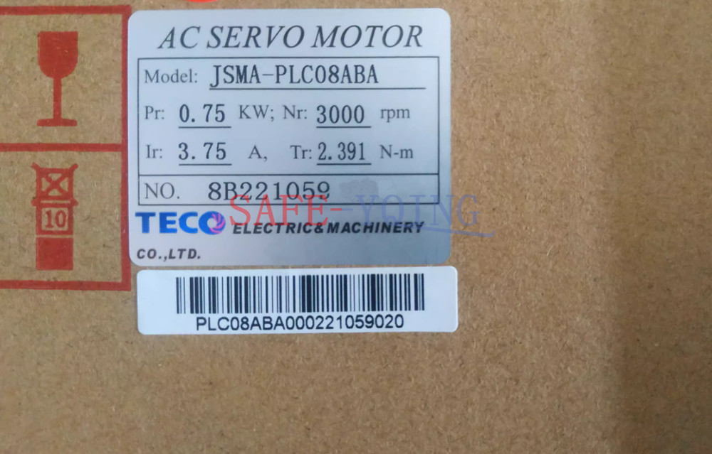 1PC TECO JSMA-PLC08ABA SERVO MOTOR JSMAPLC08ABA New