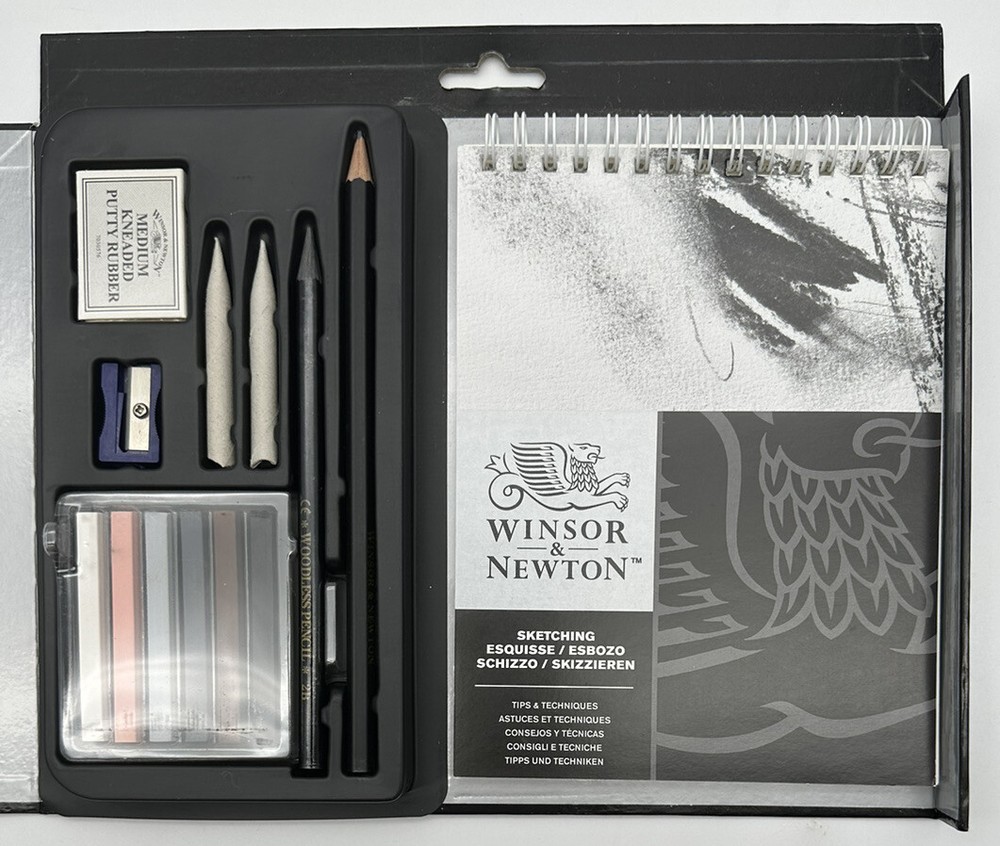 Winsor & Newton Sketching Tips and Techniques Art Drawing Set 13 pc