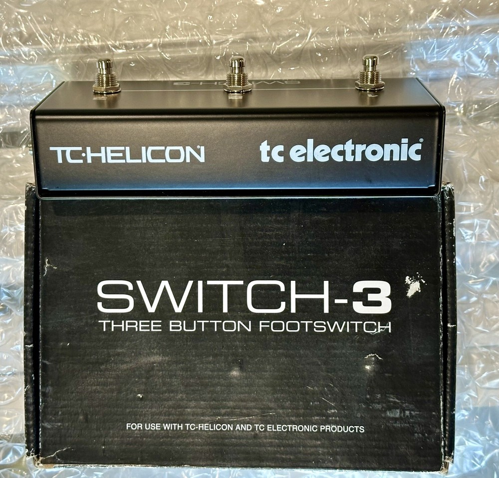 TC Electronic Helicon Switch-3 Sturdy 3 Button Pedal