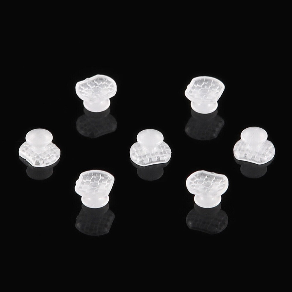 Dental Orthodontic Ceramic Transparent Lingual Button Rectangular Mesh Base