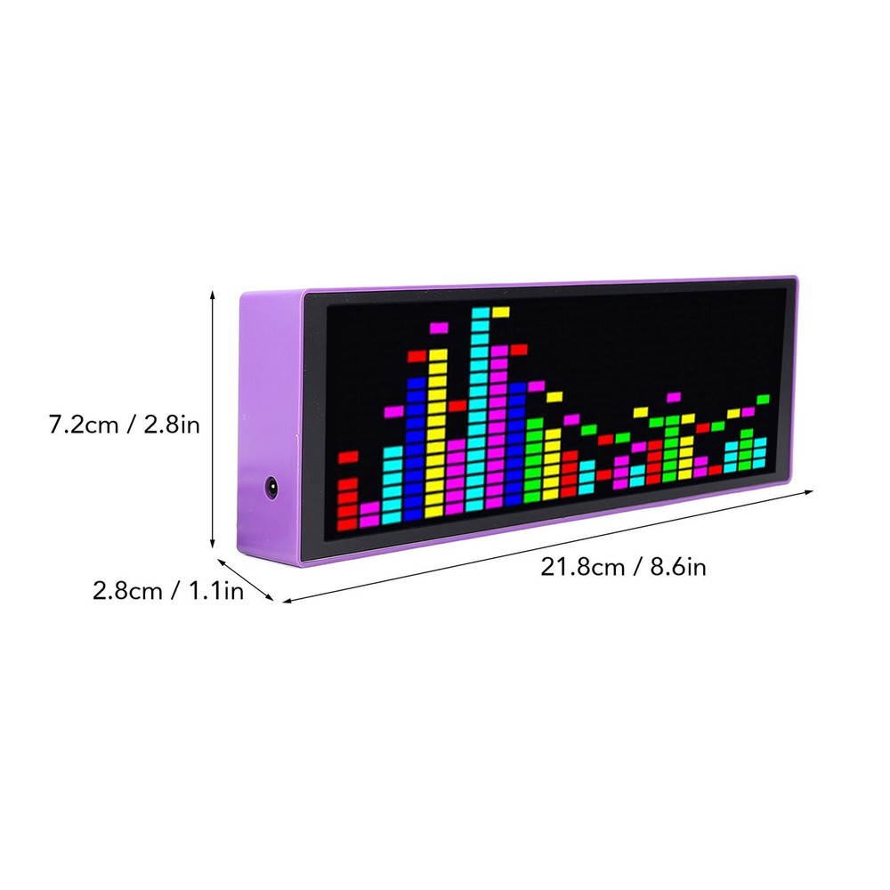 RGB LED Music Spectrum Display With Dynamic Visual Effects For Music Lovers Use