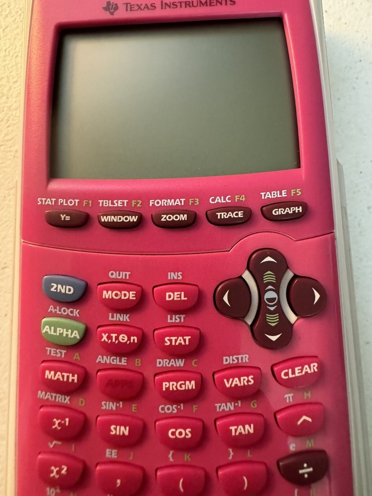 Texas Instruments TI-84 Plus C Silver Edition Graphing Calculator - Pink