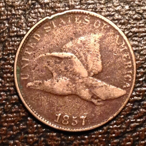 ~1857 US Flying Eagle Cent