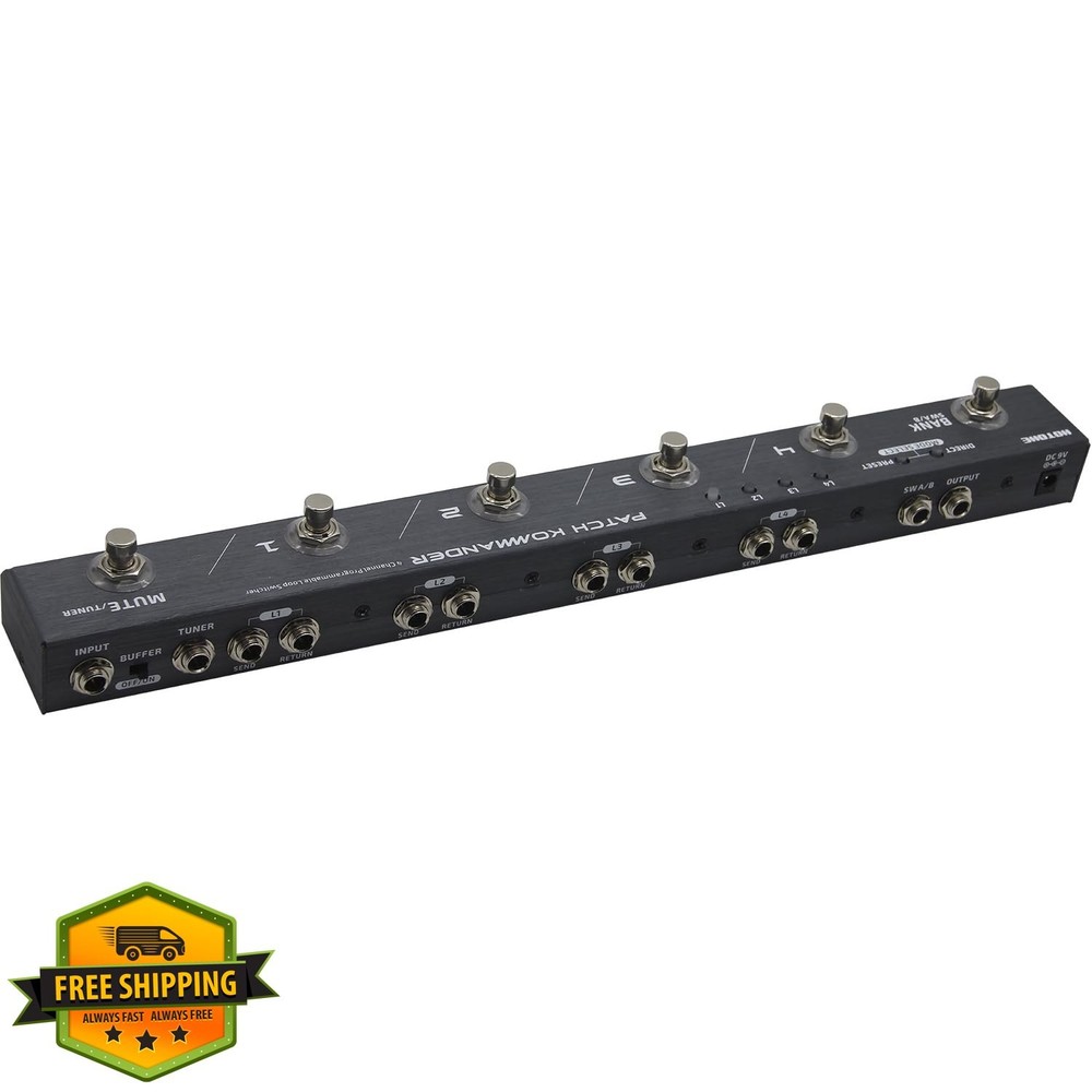 Hotone Patch Kommander 4-Channel Programmable Effects Loop Switcher