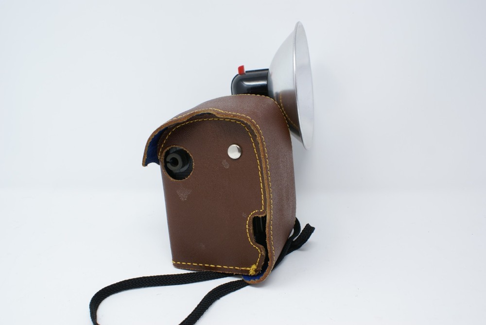 Argus Super 75 Camera Seventy Five Original Leather Case & Flash - Untested