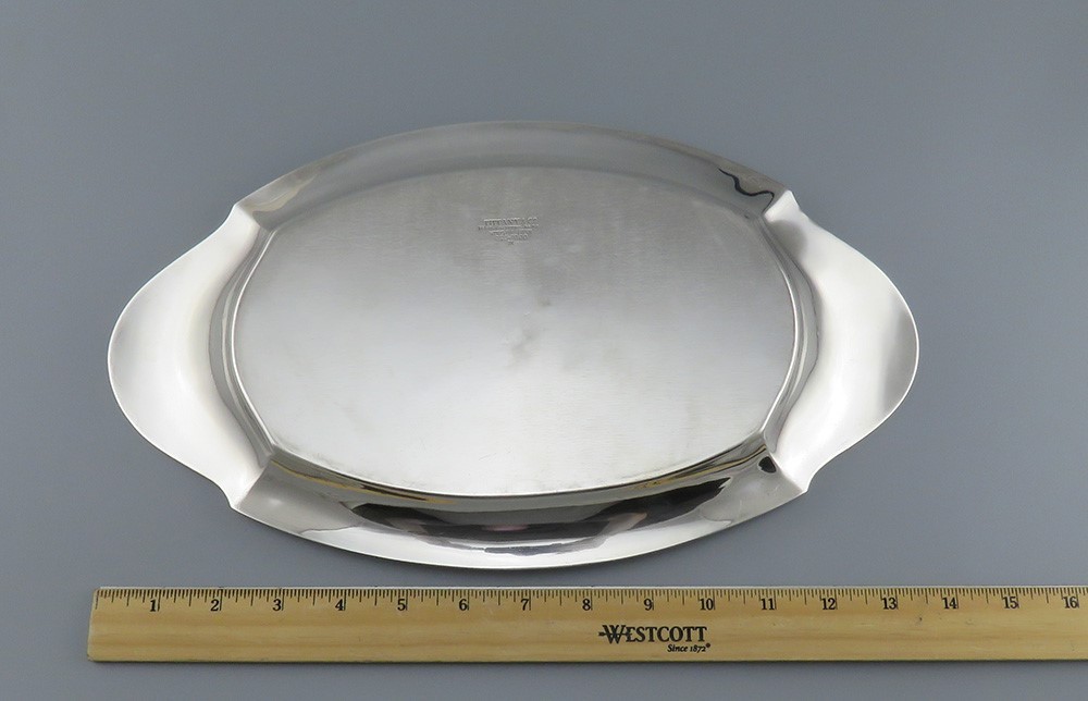 Lovely c1912 Tiffany Co Sterling Silver Oval Cornucopia Bread Tray