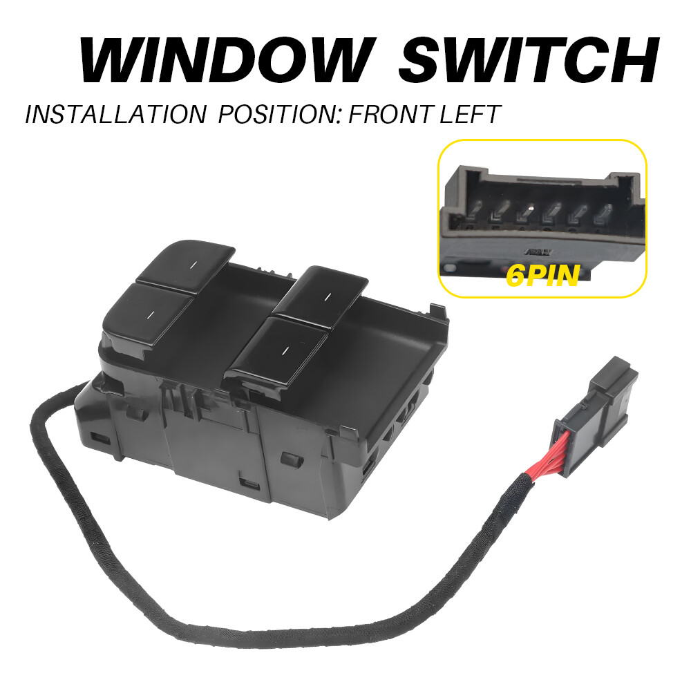 Driver Front Left Door Window Switch For 2017-20 Tesla Model 3 M3 1081037-01-D