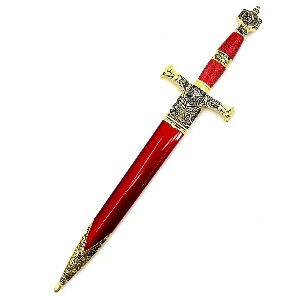 KING SOLOMON MEDIEVAL TEMPLAR CRUSADER REPLICA DAGGER - Historical Collection