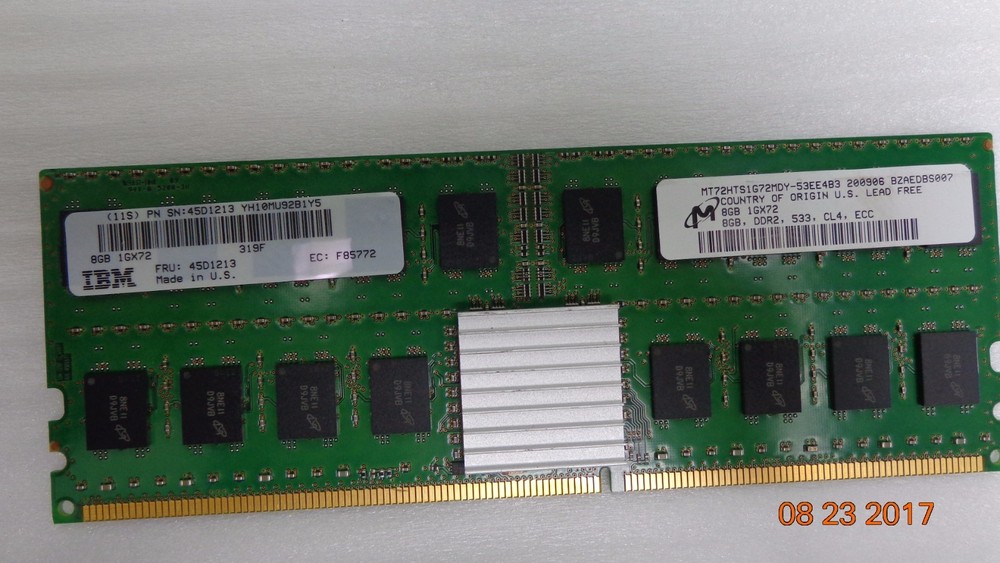 8GB Server Memory MT72HTS1G72MDY-53EE4B3 IBM 45D1213