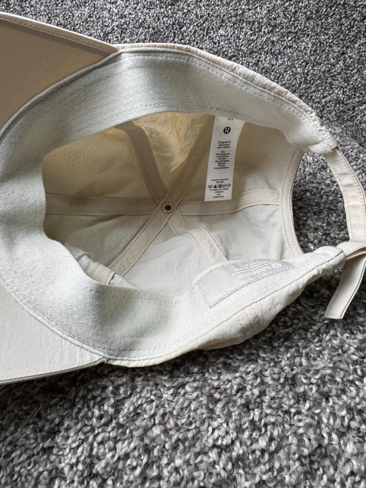 Lululemon Baller Hat Cap Strapback One Size White Adjustable Logo Lightweight