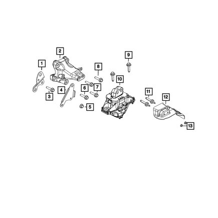Mopar 06513177AA Engine Mount Bolt Hex