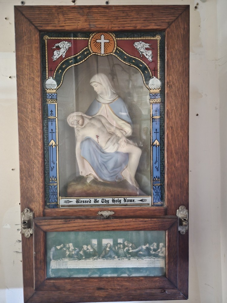 Antique Shadowbox, Sick Call Box, Home Prayer Box
