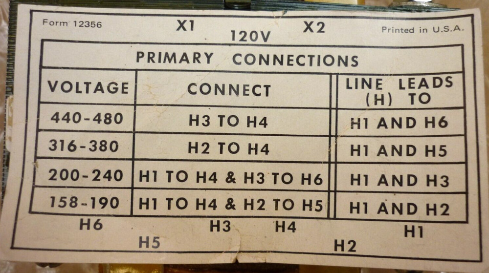 HOBART Transformer P/N 102728