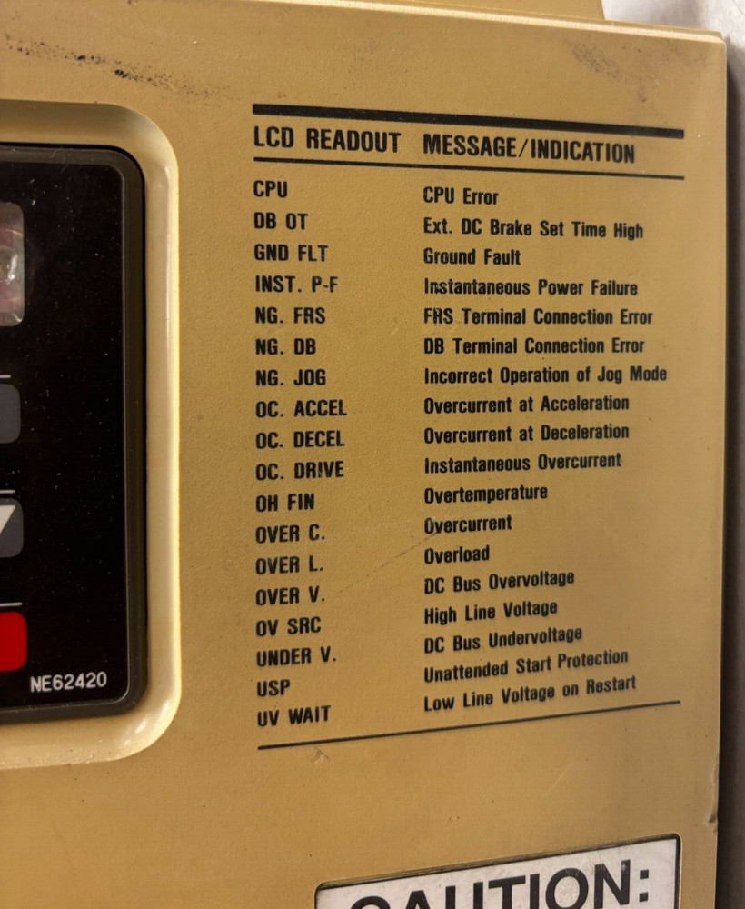 EATON DYNAMATIC ADJUSTABLE FREQUENCY AC DRIVE AF1500