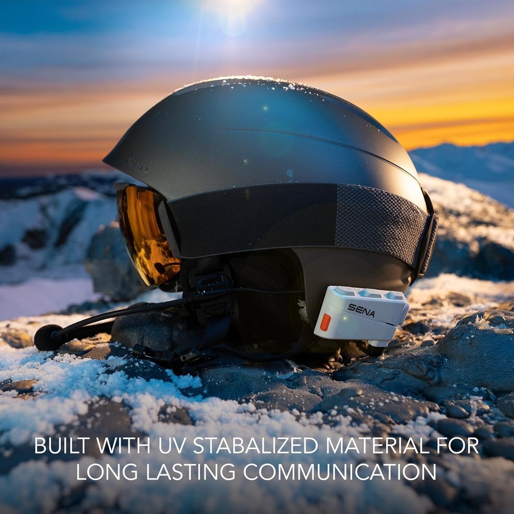 Sena SUMMIT X Snow Sports Mesh & Wave Intercom Bluetooth Communicator - White