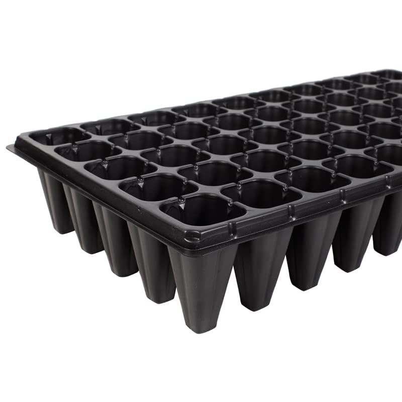 RooTrimmer 50 Cell, 10pcs-Pack Thick Durable Seedling Plastic Nursery Trays (...