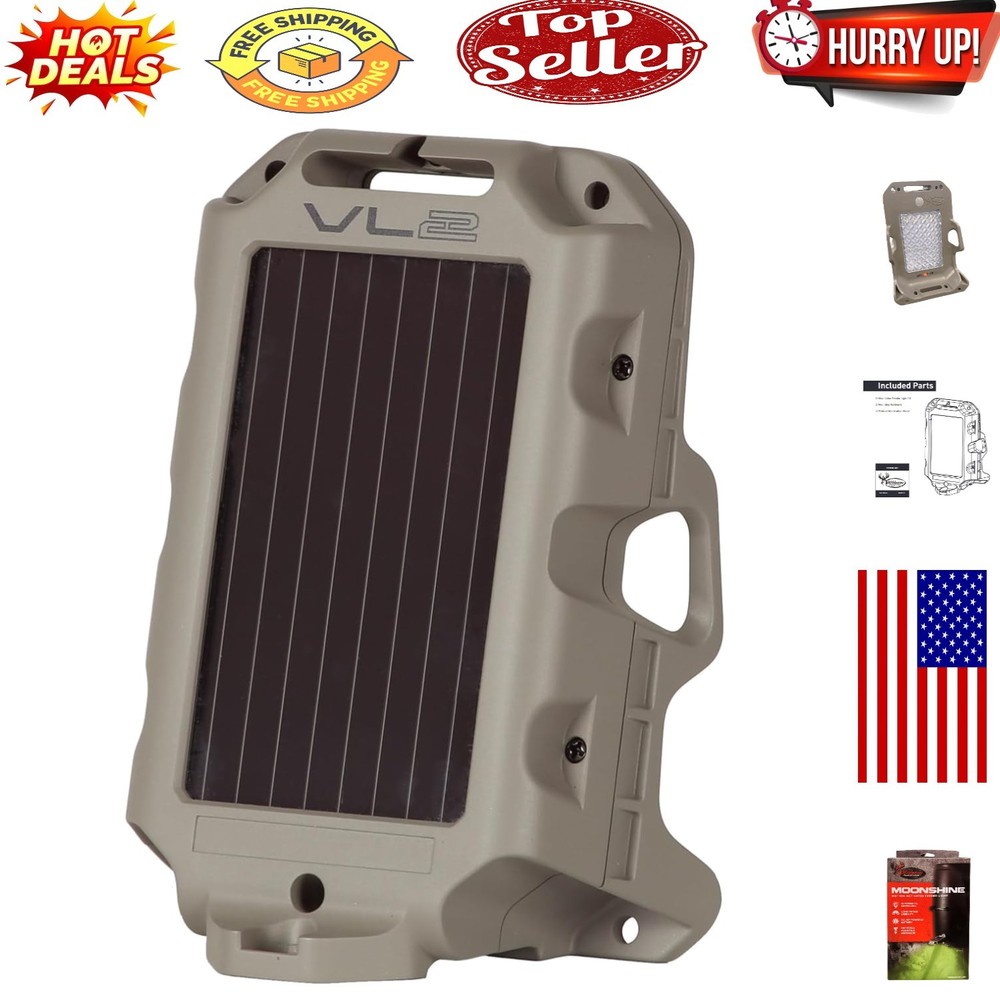Moonshine Green Solar Motion-Activated Feeder Light