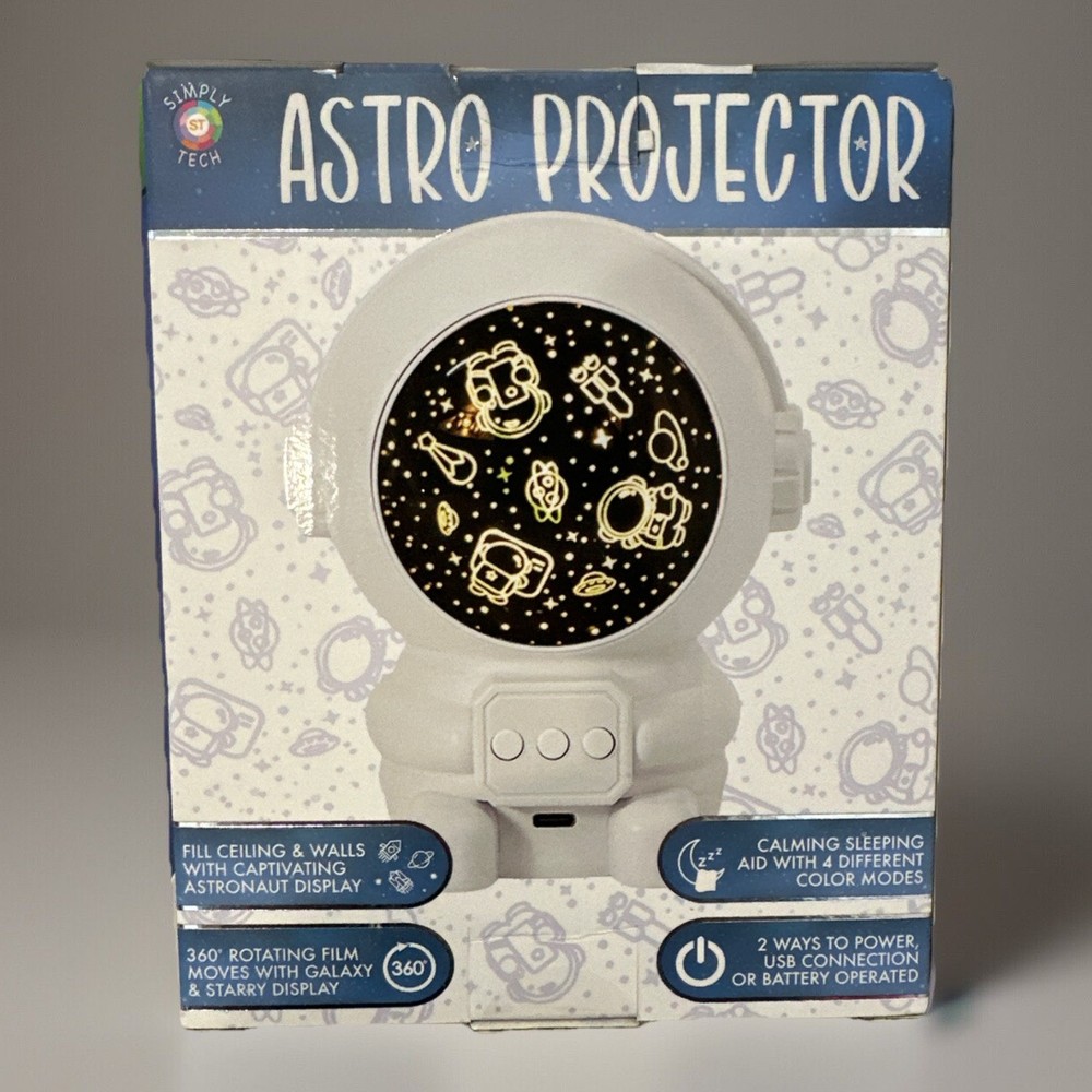 Astro Projector Fill Ceiling W Captivating Astronaut Display 4 Diff Colors Rare