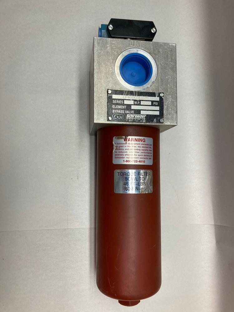 Schroeder Industries,CF401CC10SMS,Filter Housing Assembly Pressure Switch