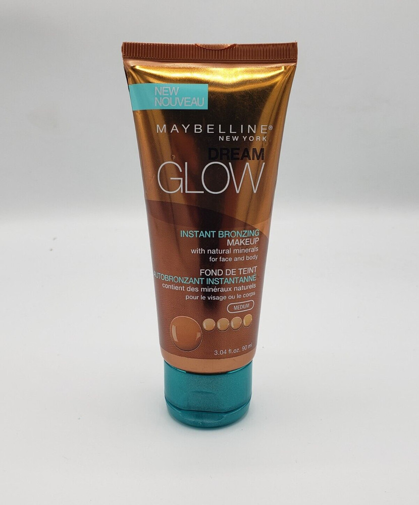 NEW Maybelline Dream Glow Instant Bronzing Makeup- Medium 3.04 .oz