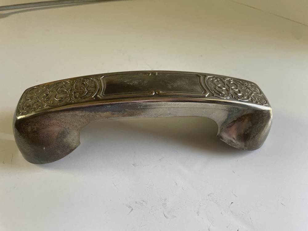 Vintage Rotary Phone Handset Receiver Leonard Silver Plate Victorian Pattern