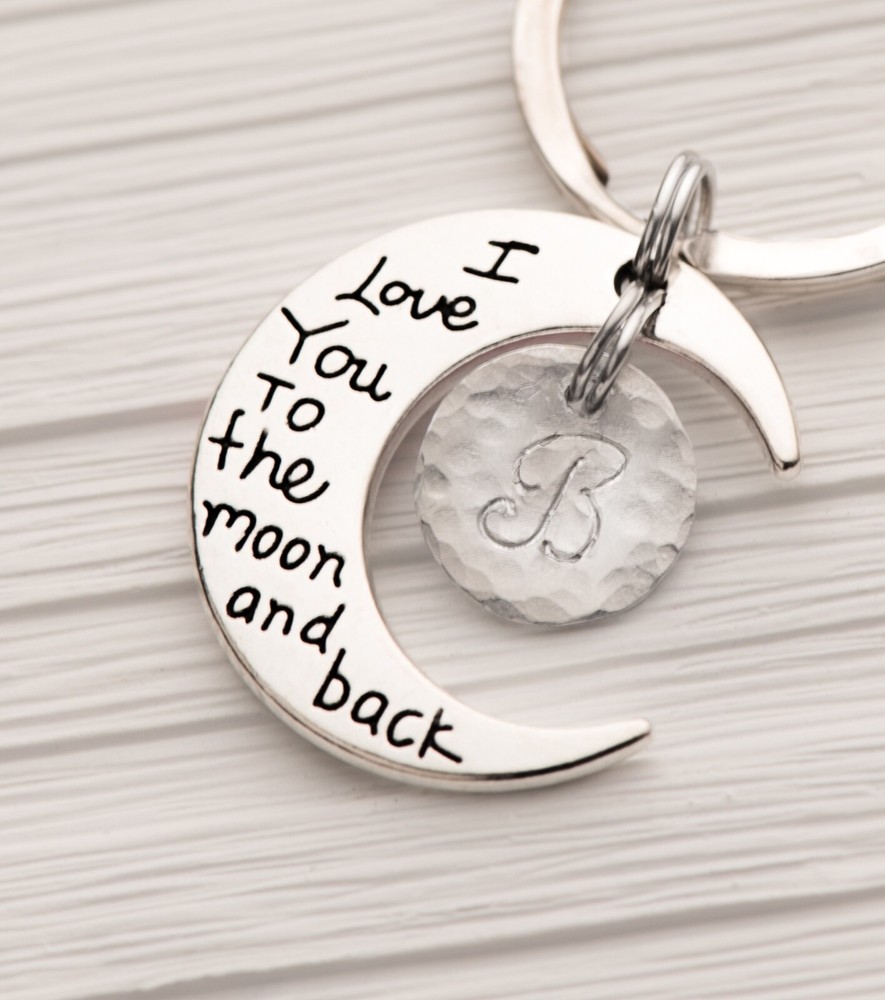custom keychain, mom gift idea, written keychain