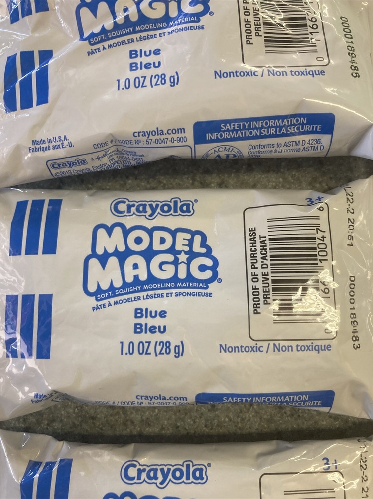 10 Pack 1oz Blue Crayola Model Magic