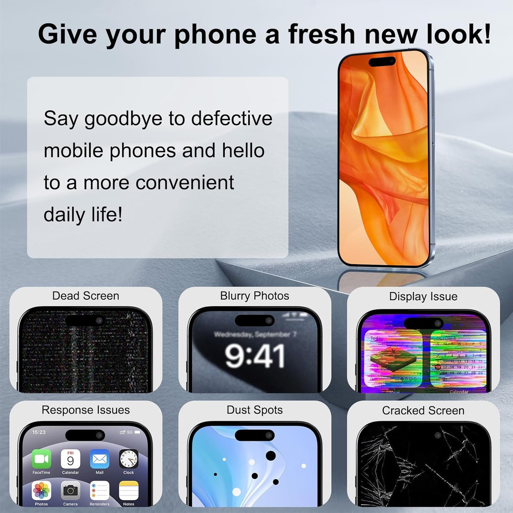 For Iphone 14 Screen Replacement 6.1 Inch, 3D Touch LCD Screen Digitizer Front D