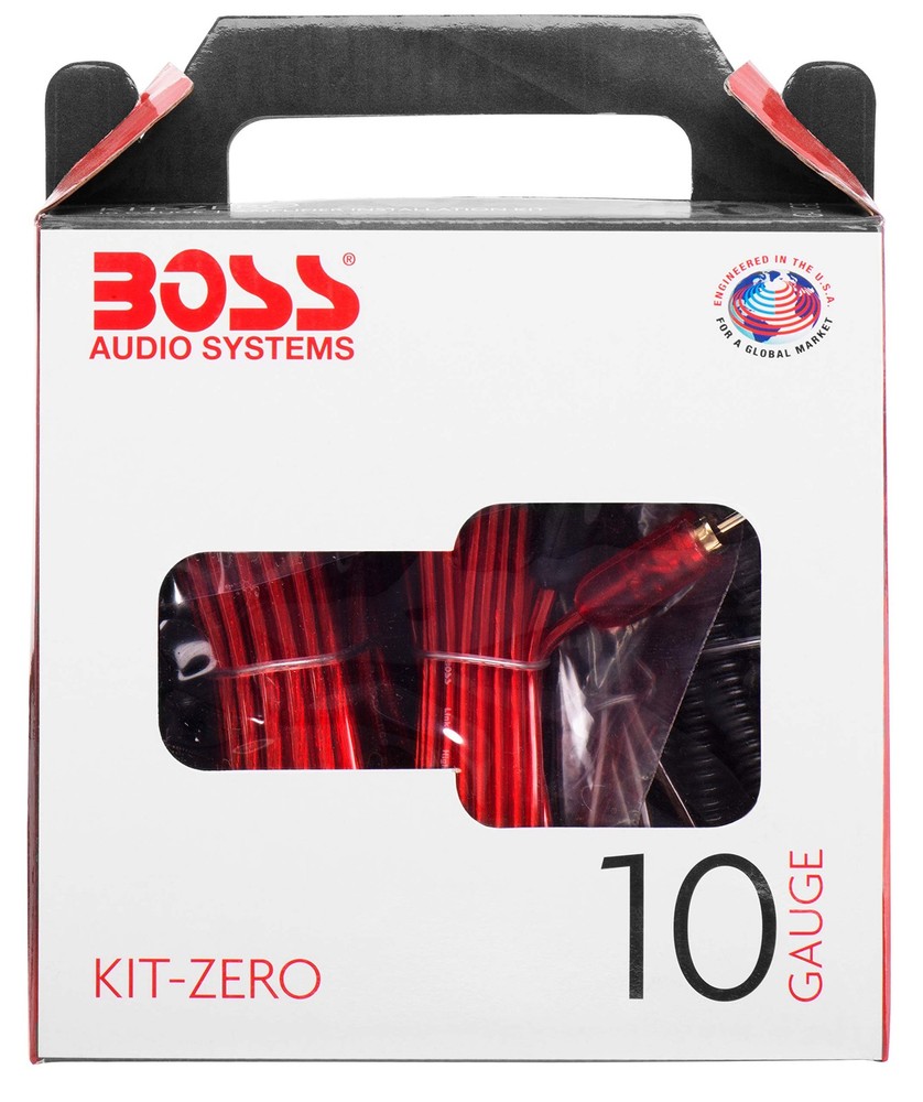 BOSS Audio Systems KIT-ZERO 10 Gauge Car Amplifier Install 10 Kit