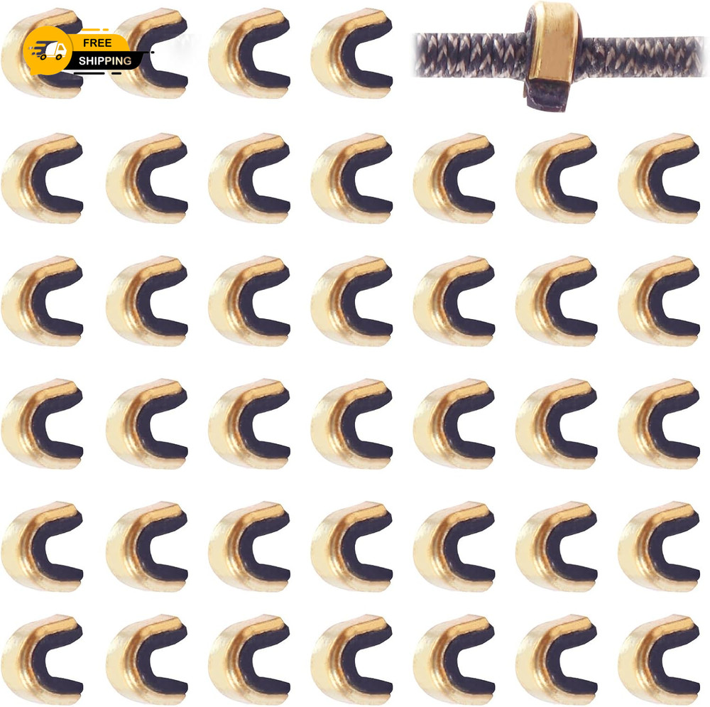 Bow String Nock Points - 40 Packs Arrows Bowstring Nocking Point Set Archery Acc