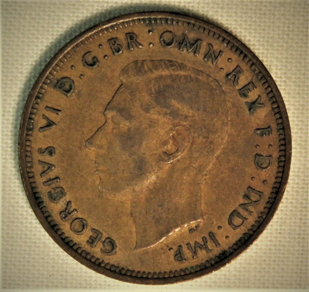 1944  Great Britain  Half Penny       (228)