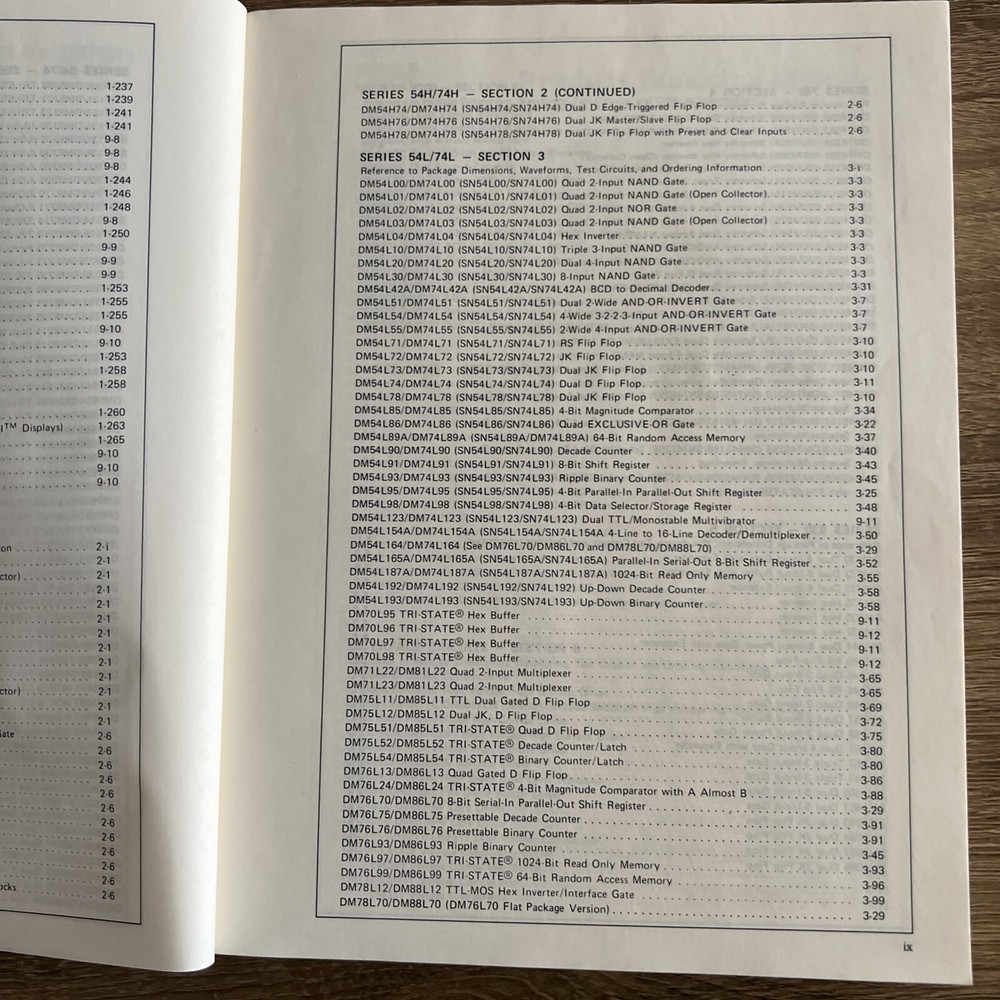 USED 1974 National Digital Integrated Circuits Databook