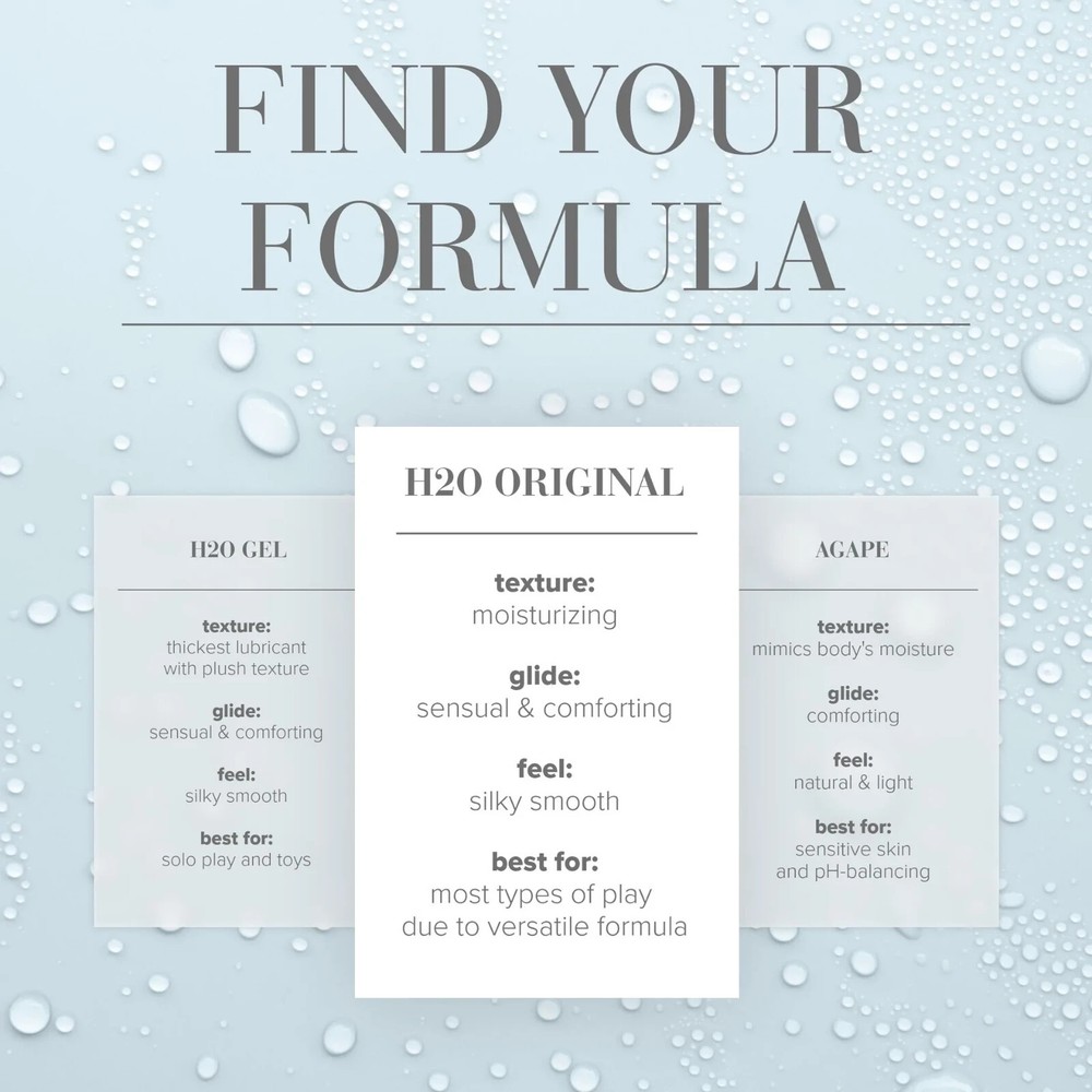 System Jo H2O Lube Water Based PREMIUM Personal Lubricant 16oz