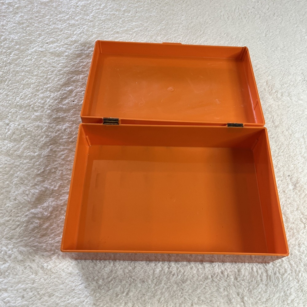 Vintage Sewing Box Orange For My Sewing READ