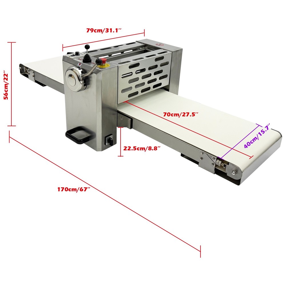 110V Mini Desktop Foldable Puff Pastry Machine Dough Sheeter Pressing Machine