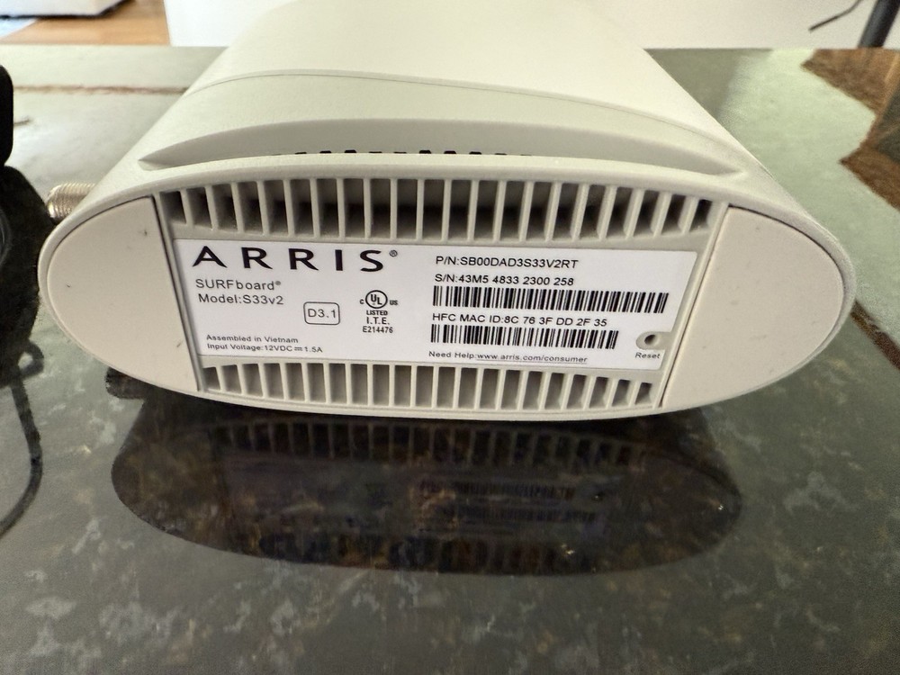 ARRIS Surfboard S33 V2 DOCSIS 3.1