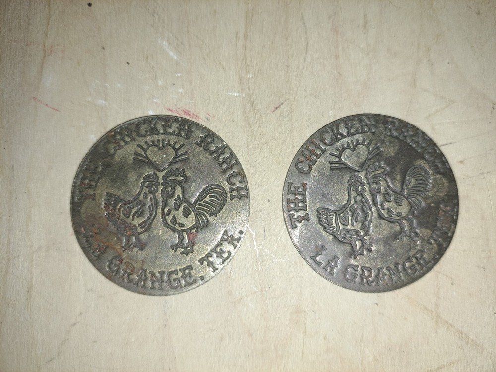 Authentic Vintage Chicken Ranch Brothel Coin Token