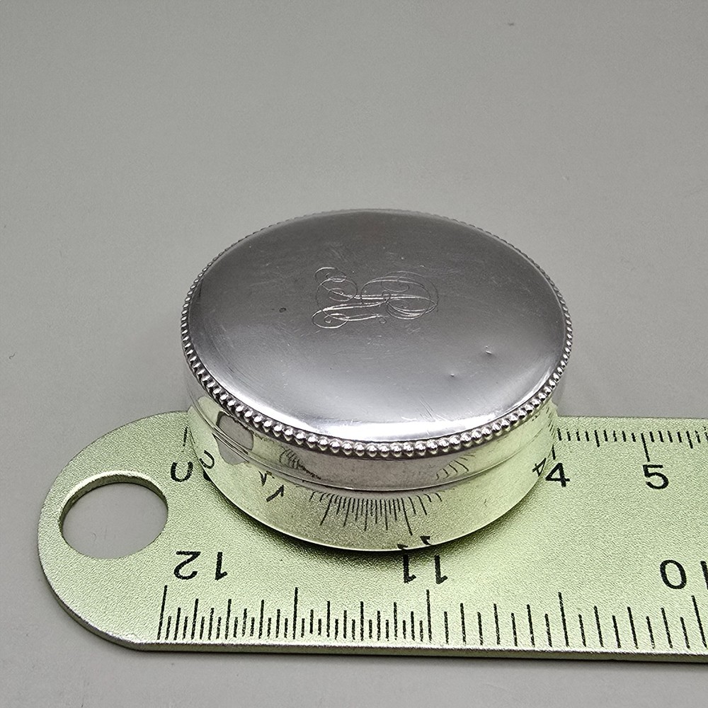 Antique Continental 800 Silver Vanity Box