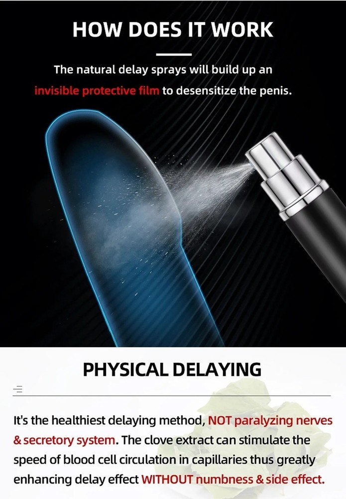 Delay Spray Men Extended Pleasure .17oz