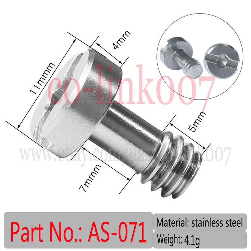 1/4" Camera Quick Release Tripod Screw Connecter for DSLR Rig Plate Camera Screw