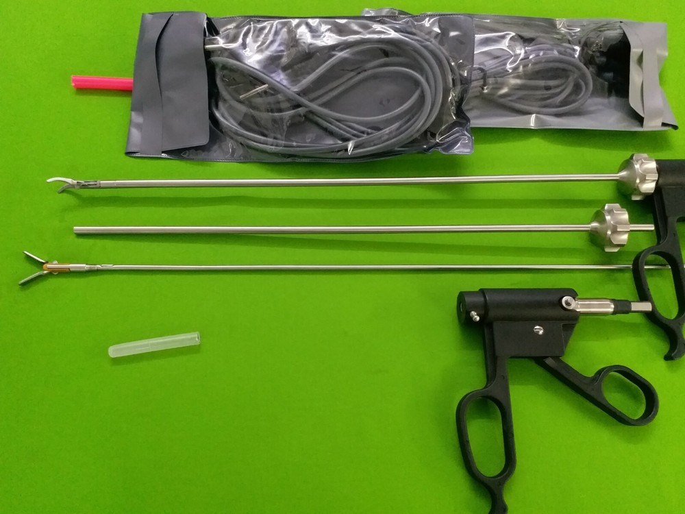 2PC New Bissinger Bipolar Forceps 5mmx330mm with Cable Laparoscopic Instruments