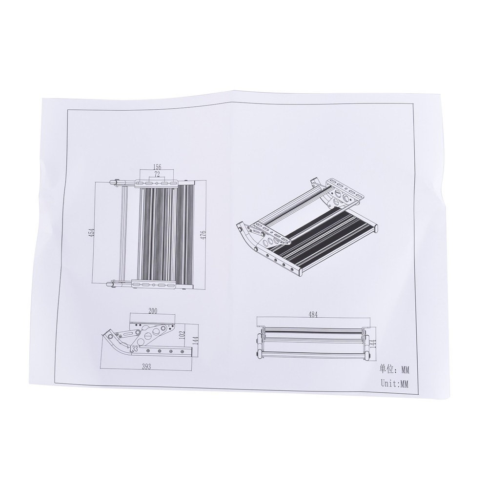 Manual Pull Out Retractable One Step RV Step for RV Camper Platform Steps Stair