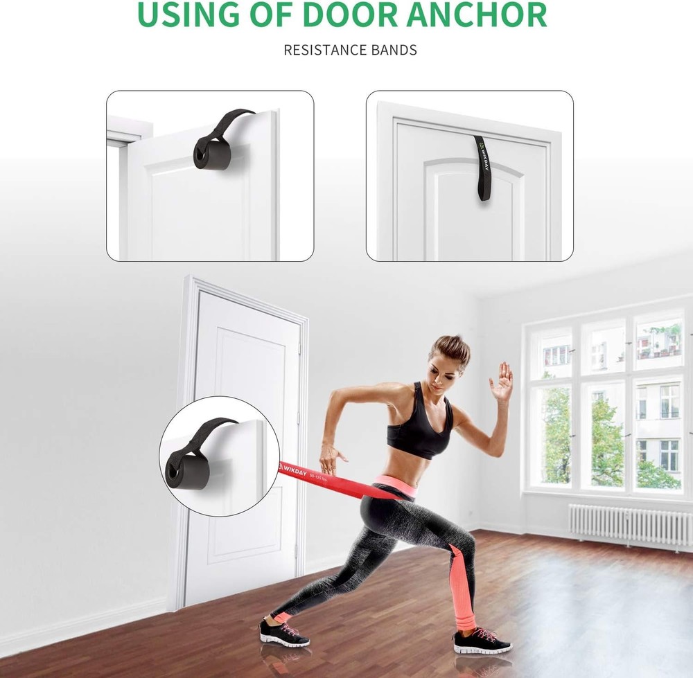 Resistance Bands, Pull Up Workout for Exercise, Thick Heavy Band Set with Door