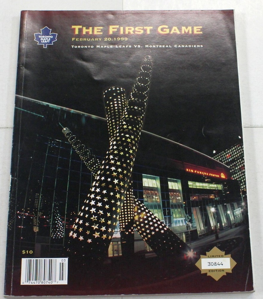 1999 Maple Leafs v Canadiens Program 2/20 First Game Air Canada Centre 83346b51